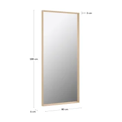 Kave Home Spiegel Nerina Naturel 80x180cm