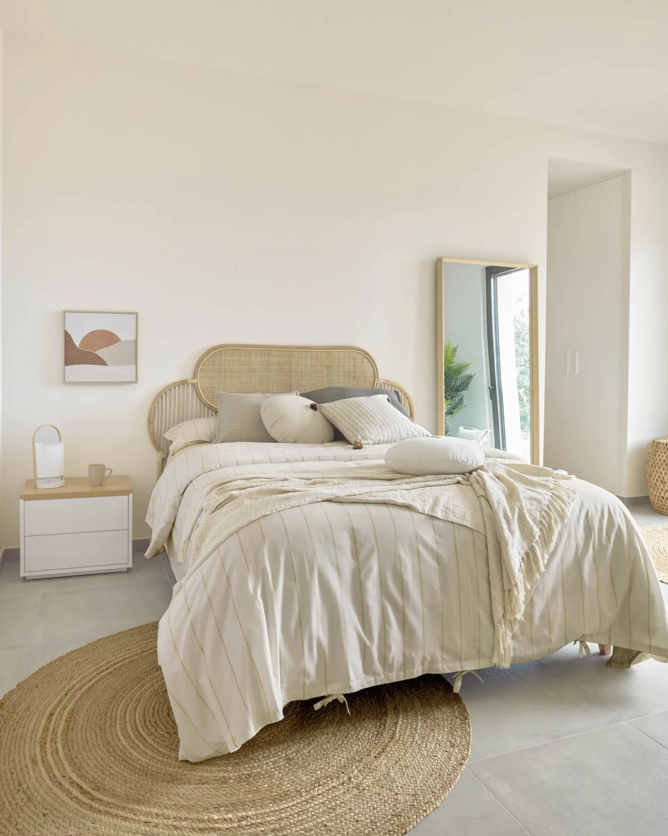 Kave Home Spiegel Nerina Naturel 80x180cm