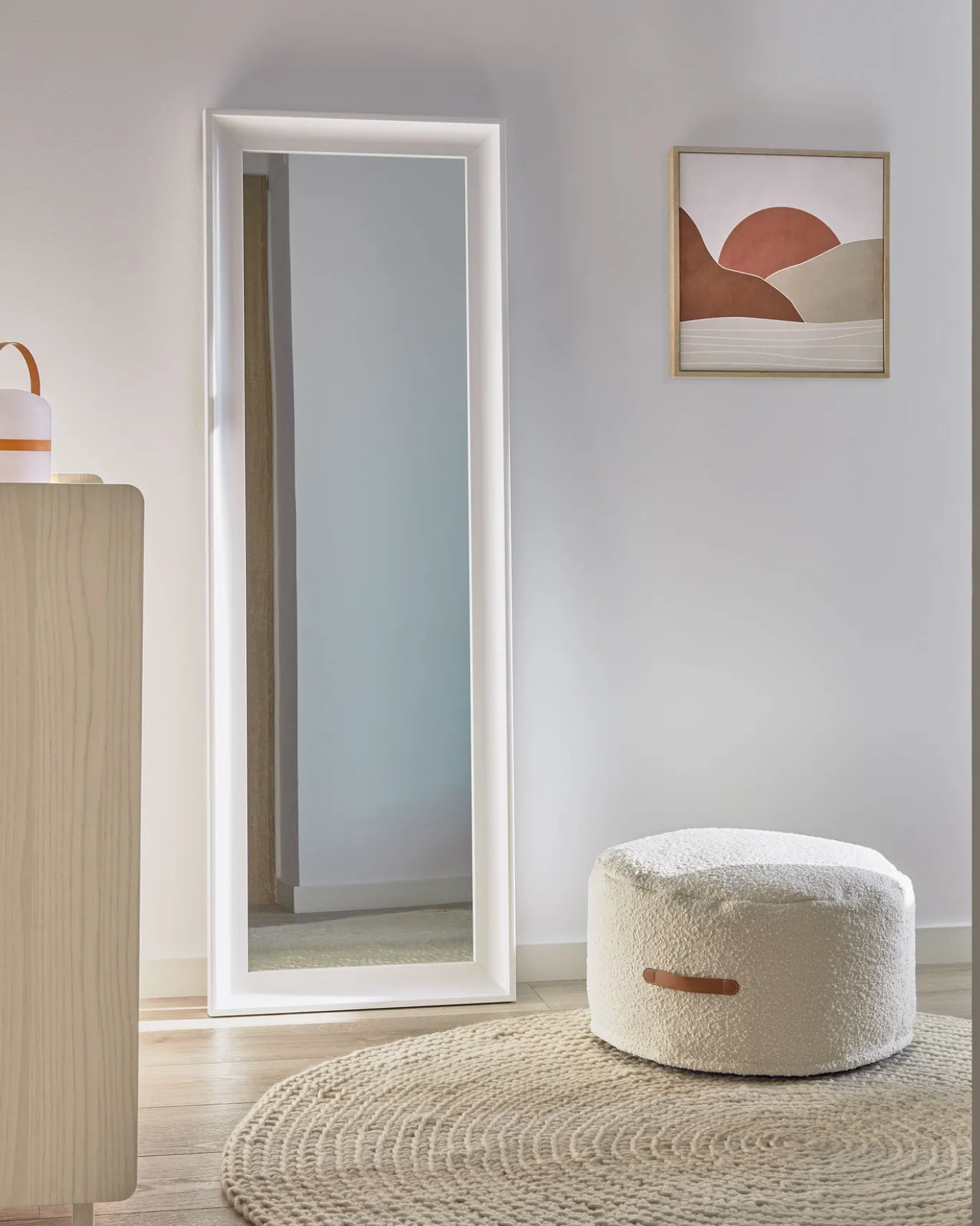 Kave Home Spiegel Romila Wit 52x152,5cm