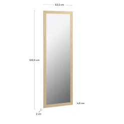 Kave Home Spiegel Wilany Naturel 52,5x152,5cm