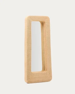 Kave Home Spiegel Zilna Rotan 58x120cm