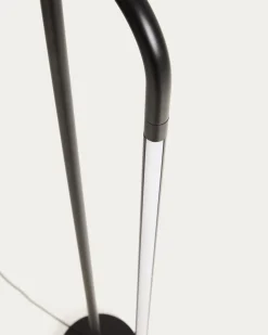 Kave Home Staande Lamp Bow Zwart Aluminium