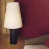 Kave Home Staande Lamp Marga Rubberhout Beige/Walnoot