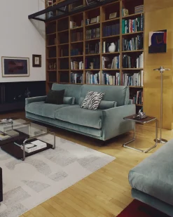 Kave Home Staande Lamp Nuvira Zilver Geborsteld Metaal