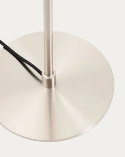 Kave Home Staande Lamp Nuvira Zilver Geborsteld Metaal