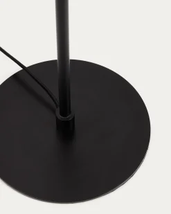 Kave Home Staande Lamp Nuvira Gesatineerd Zwart Metaal