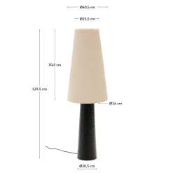 Kave Home Staande Lamp Senni Metaal Zwart
