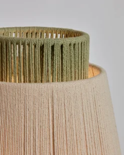 Kave Home Staande Lamp Yuvia Katoen Beige/Blauw