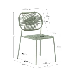Kave Home Stapelbare Buitenstoel Talaier Touw