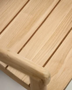 Kave Home Stapelbare Stoel Icaro Massief Teakhout Naturel