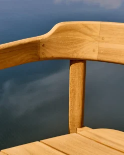 Kave Home Stapelbare Stoel Icaro Massief Teakhout Naturel