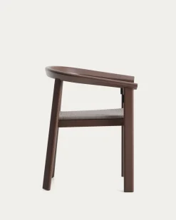 Kave Home Stapelbare Tuinstoel Erice Aluminium/Touw Donkerbruin