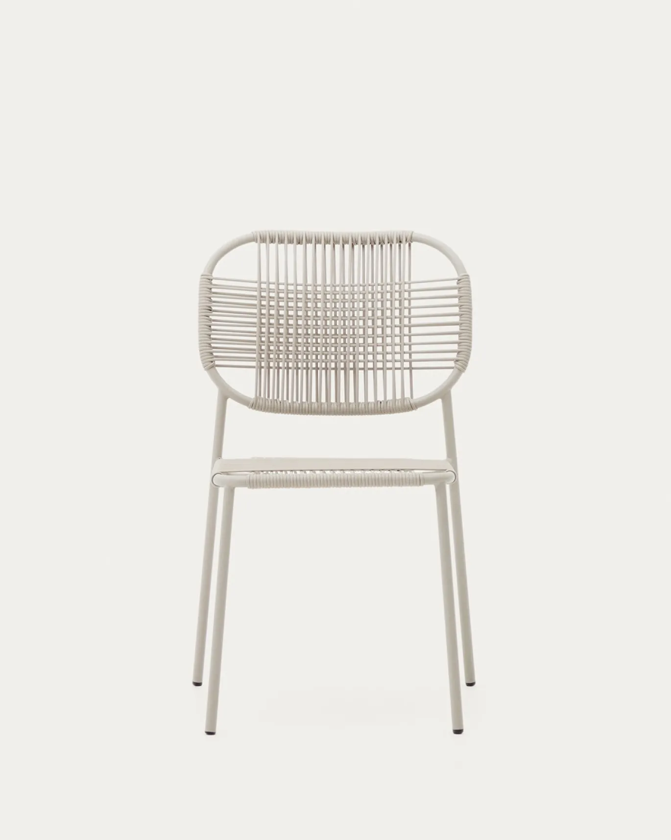 Kave Home Stapelbare Tuinstoel Talaier Touw Beige