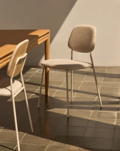 Kave Home Stapelstoel Benilda Beige Eikenfineer