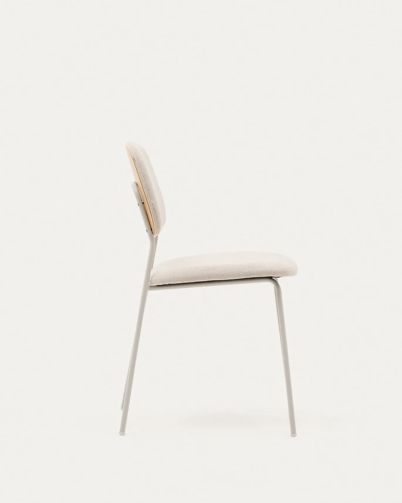 Kave Home Stapelstoel Benilda Beige Eikenfineer