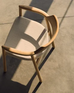 Kave Home Stoel Alocs Massief Eikenhout Naturel Beige