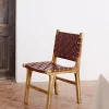 Kave Home Stoel Calixta Leer Bruin