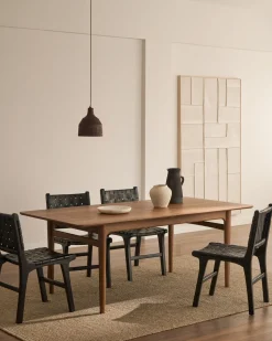 Kave Home Stoel Calixta Leer Zwart