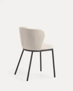 Kave Home Stoel Ciselia Beige Chenille
