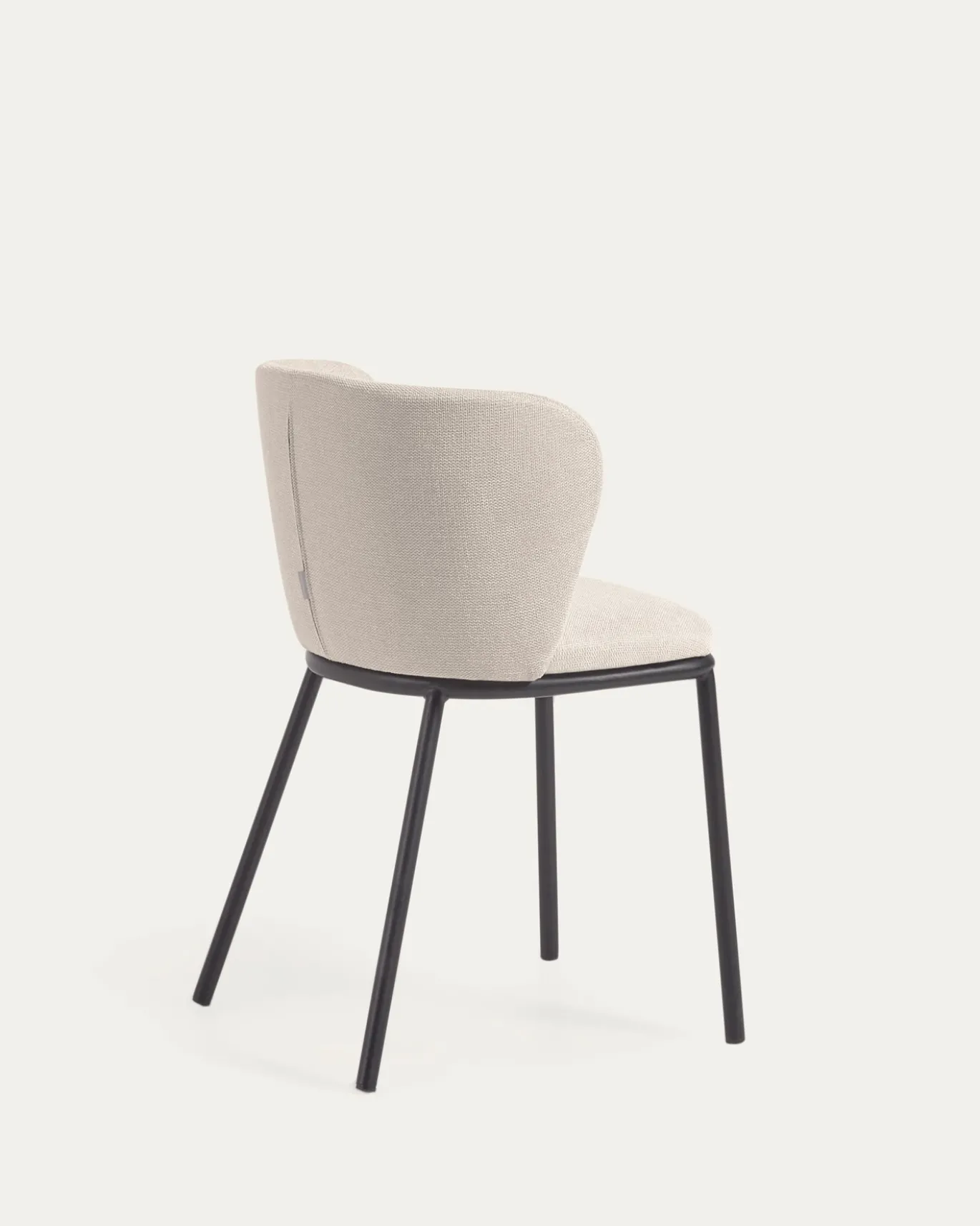 Kave Home Stoel Ciselia Beige Chenille