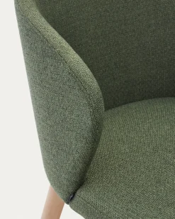 Kave Home Stoel Darice Massief Beukenhout Naturel Groen