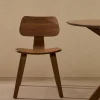 Kave Home Stoel Gena Walnootfineer en Rubberhout