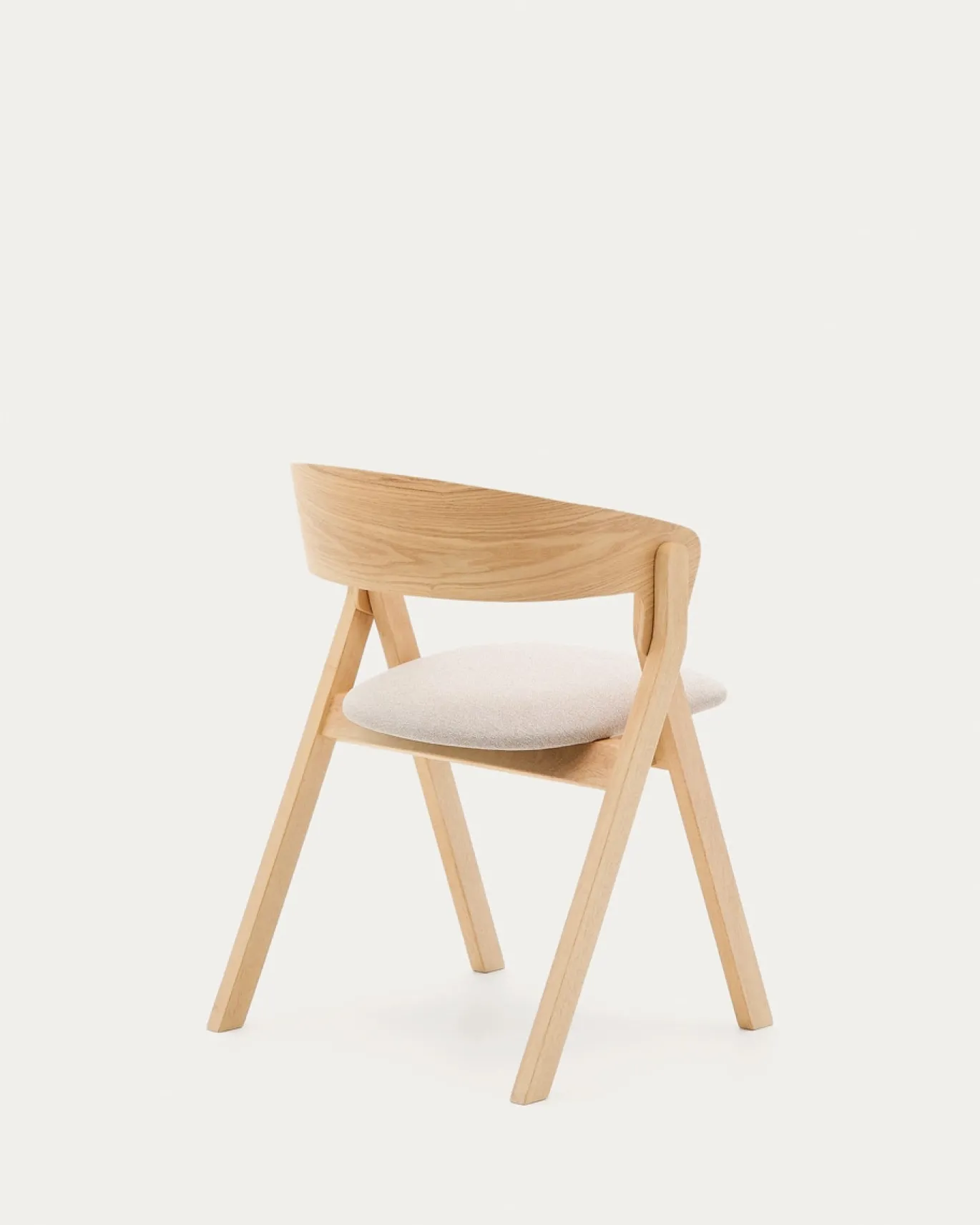 Kave Home Stoel Godia Essenhoutfineer Naturel
