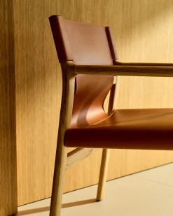 Kave Home Stoel Jan Lichtbruin Essenhout Naturel