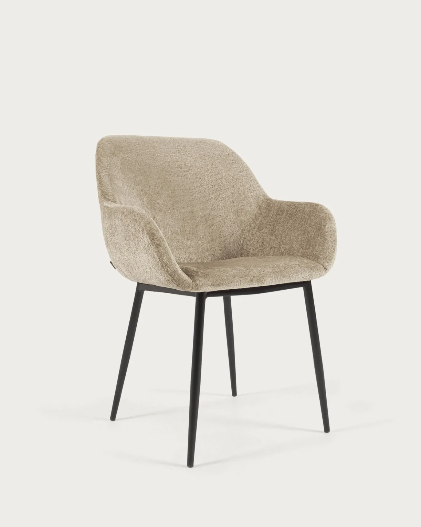 Kave Home Stoel Konna Beige Chenille