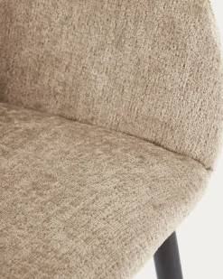 Kave Home Stoel Konna Beige Chenille