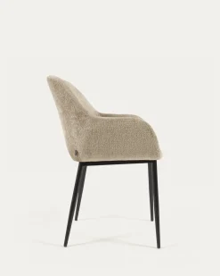 Kave Home Stoel Konna Beige Chenille