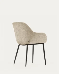 Kave Home Stoel Konna Beige Chenille