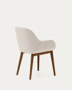 Kave Home Stoel Konna Beige Essenhout Bruin
