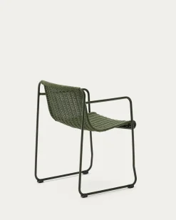 Kave Home Stoel Maurina Groen en Groen Touw