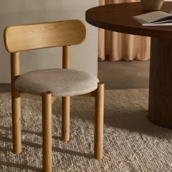 Kave Home Stoel Nebai Massief Eikenhout Naturel