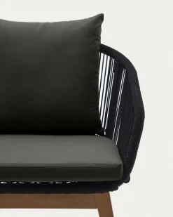 Kave Home Stoel Portalo Zwart Touw