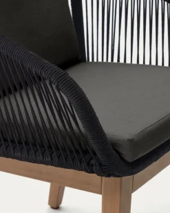 Kave Home Stoel Portalo Zwart Touw