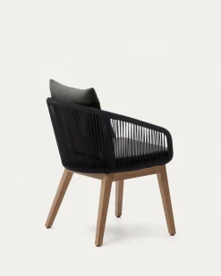 Kave Home Stoel Portalo Zwart Touw
