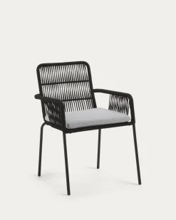 Kave Home Stoel Samanta Zwart Touw