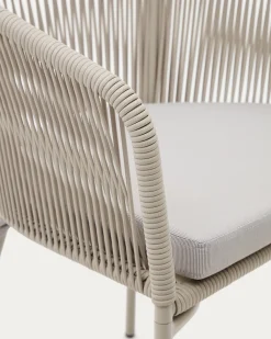 Kave Home Stoel Yanet Synthetisch Touw Ecru