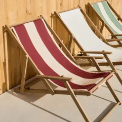 Kave Home Strandstoel Vilara Rood/Beige