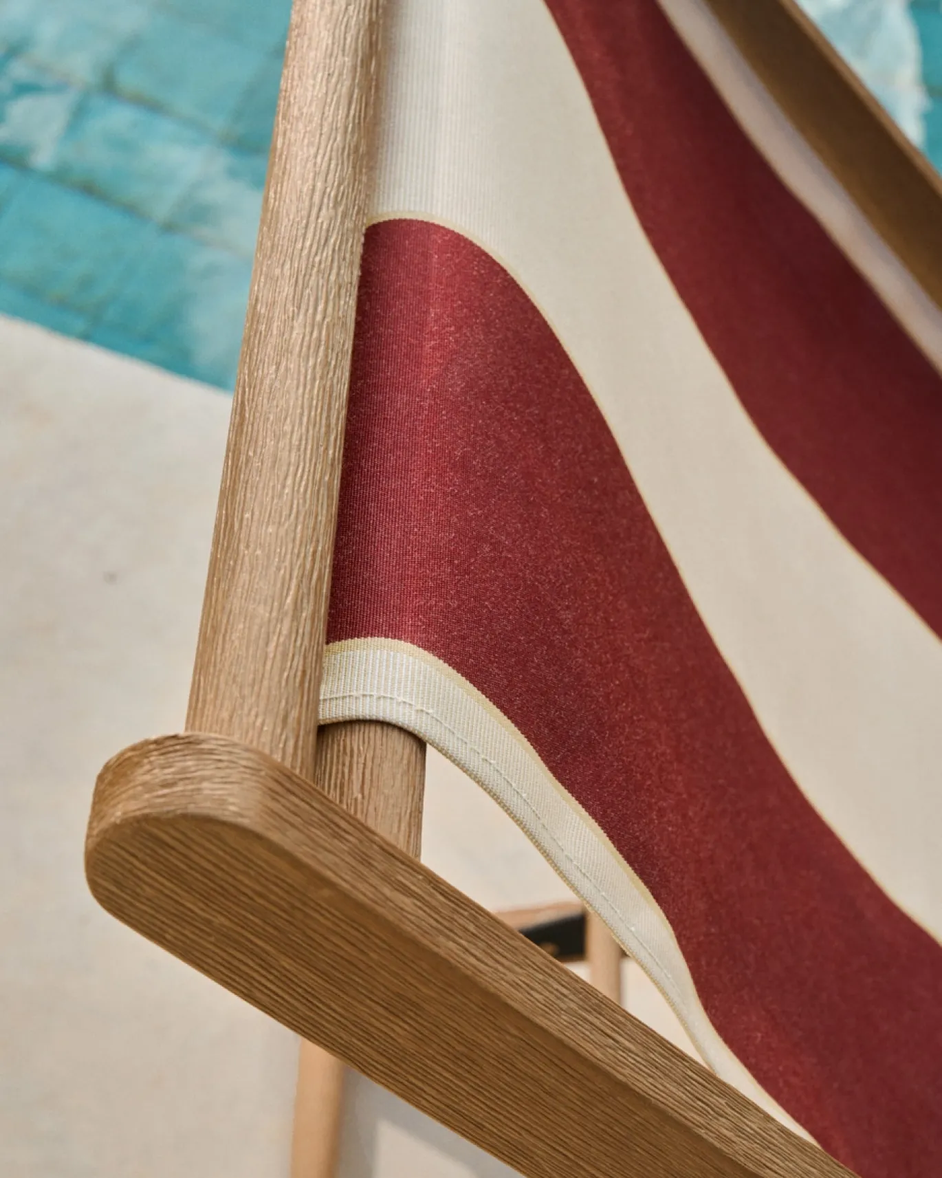Kave Home Strandstoel Vilara Rood/Beige