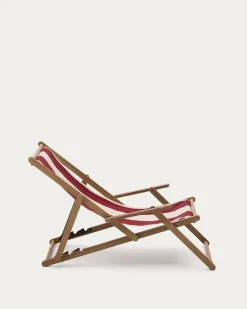 Kave Home Strandstoel Vilara Rood/Beige