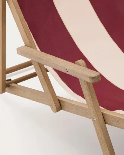 Kave Home Strandstoel Vilara Rood/Beige