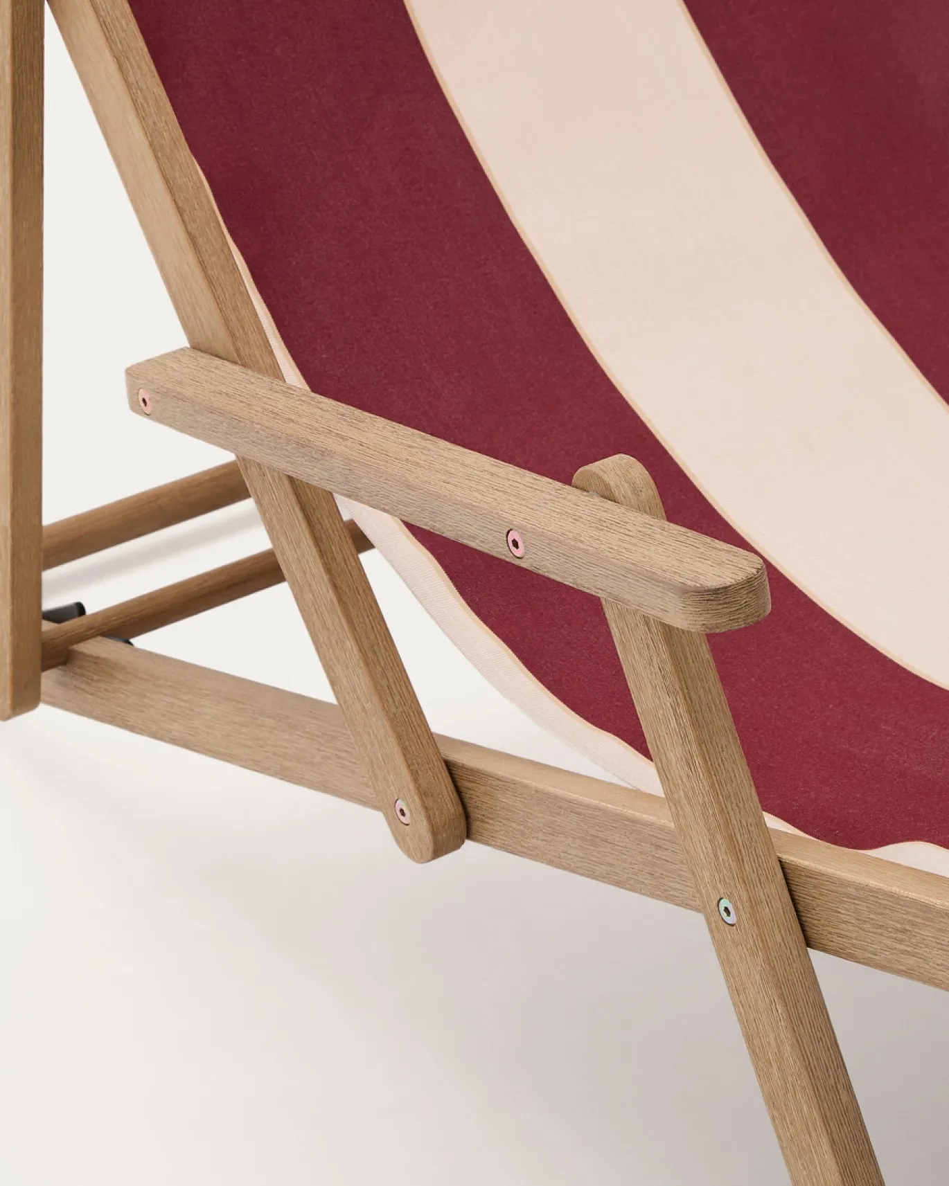Kave Home Strandstoel Vilara Rood/Beige