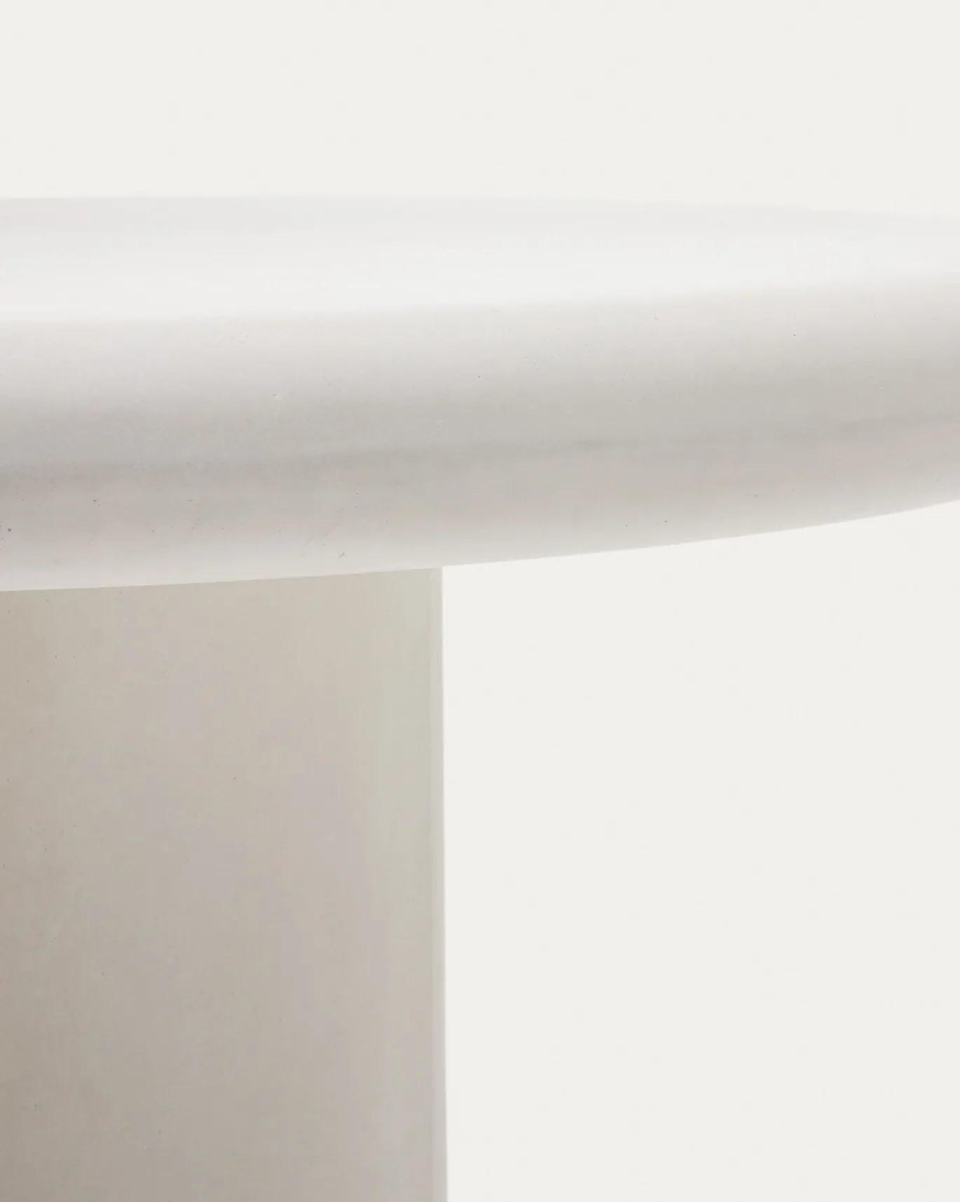 Kave Home Tafel Addaia Rond Wit Cement Ø120cm