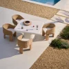 Kave Home Tafel Addaia Witte Cement 135x135cm