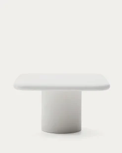 Kave Home Tafel Addaia Witte Cement 135x135cm