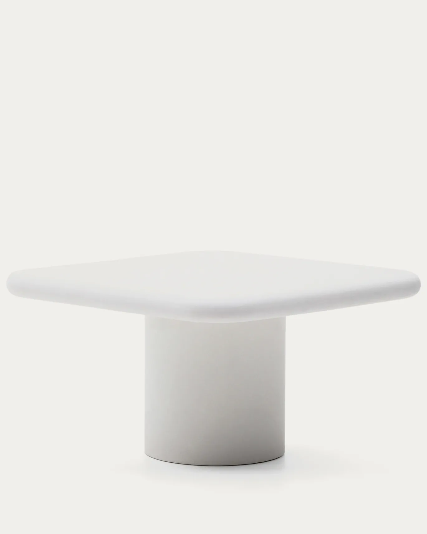 Kave Home Tafel Addaia Witte Cement 135x135cm