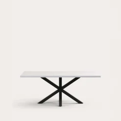 Kave Home Tafel Argo Wit Melamine 200x100cm